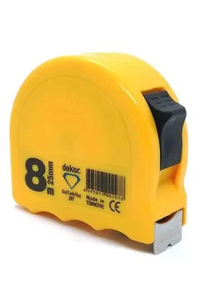 DEKOR ŞERİT METRE SARI 8X25MM (297)